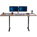 VIVO Electric 83 x 30 inch Standing Desk, Dual Motor Memory Controller Height Adjustment, E2B Series, Rustic Vintage Brown Top Black Frame, DESK-KIT-E2B84-30N