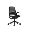 Steelcase Series 1 Office Chair - Ergonomic Work Chair with Wheels for Carpet - Helps Support Productivity - Weight-Activated Controls, Back & Arm Support - Easy Assembly - Licorice + Onyx Era
