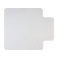Staples Office Chair Mat, Clear Floor Mats with Lip, Flat-Pile Carpets, Extended Under-Desk Coverage, 53 x 45 Inch, Smooth Glide