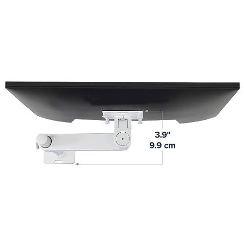 Ergotron – NX Single Monitor Arm, VESA Desk Mount – for Monitors Up to 34 Inches, 0 to 18 lbs – White