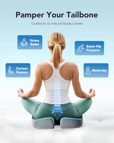 HUANUO Monitor Stand Riser, Ergonomic Seat Cushion