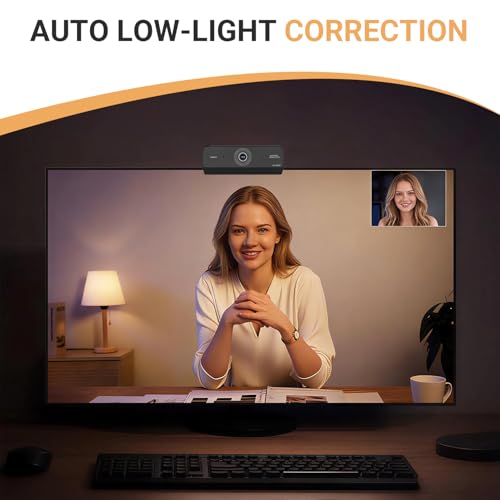 Xweiryn Webcam for PC, HD 1080P USB Plug-and-Play Computer Web Camera, High Definition Webcam for Desktop Laptop, Ideal for Online Class, Video Conference, Live Streaming & Gaming