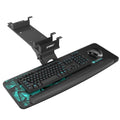 EUREKA ERGONOMIC Height Adjustable Mouse & Keyboard Tray Under Desk, 28x10'' Large Slide Out Swivel Tilt Computer Keyboard Drawer with Pad for Gaming Home Office, Dual Mount