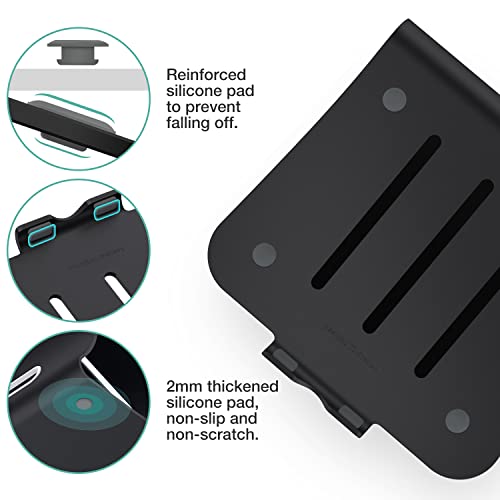 Bestand Laptop Stand, Aluminum Notebook Holder Riser Heat-Vent for MacBook Air/Pro, Dell, HP, Lenovo, Microsoft Surface, Samsung 11-16 inches Notebook (Black)