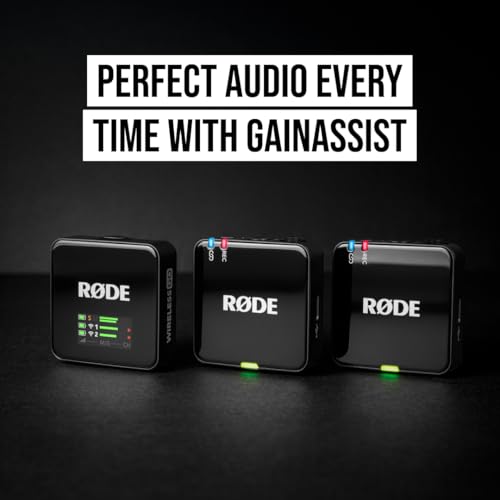 RØDE Wireless GO III (Gen 3) – Compact Wireless Mic – Pristine Audio, 32-bit Float Recording, Automatic Level Control, for Phones, Cameras and Computers (Black)