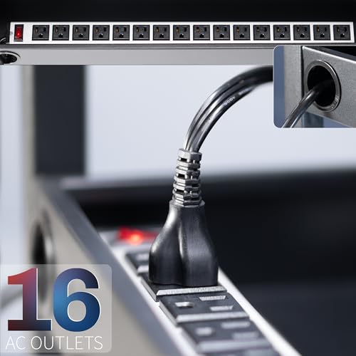 VIVO 16-Bay Laptop and Tablet Open Charging Station, Devices up to 14 inches, Black, Stand-LAPC3
