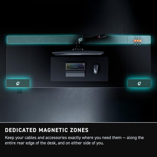 Secretlab Magnus Evo XL | Electric Standing Desk with Magnetic Cable Management | Integrated Power Supply Column | Built-in Cable Management Tray | Everyday Ergonomic Gaming Desk | Extra Large