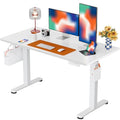 ErGear Height Adjustable Electric Standing Desk, 48 x 24 Inches Sit Stand up Desk, Memory Computer Home Office Desk, White