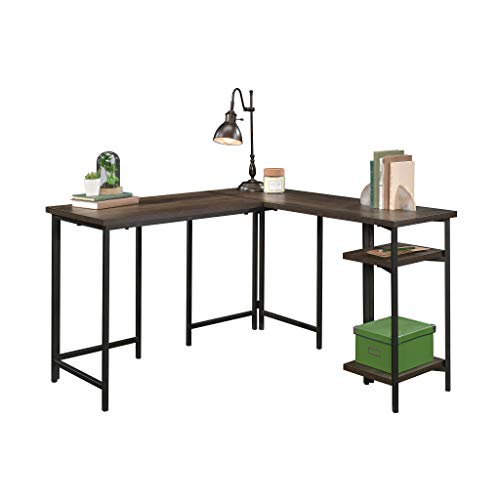 Sauder North Avenue L-Shaped Desk, Smoked Oak Finish