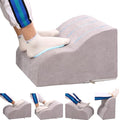 OpyTikar Foot Rest for Under Desk at Work.Multifunctional 3-Tier Foot Stool,with Washable Footrest.for Under Desk,Office Chair Gaming Chair & Sofa,Leg Elevation Pillow,Supports Posture-Light Grey