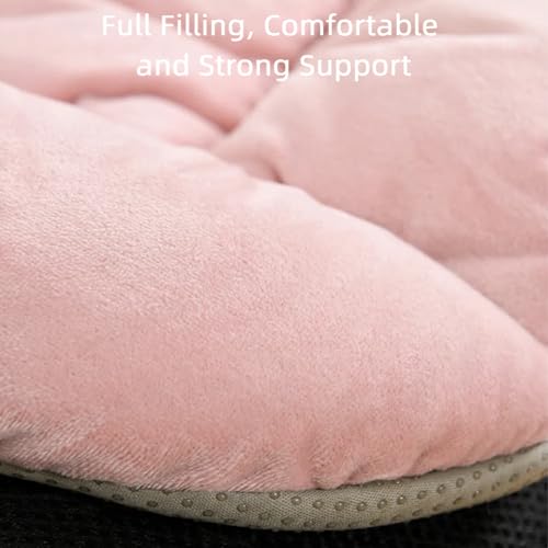 Gujuja Desk Chair Cushion Office Chair Pad with High Back Support Seat Cushion with Non-Slip Bottom for Office Car Home Dining Room Kitchen