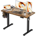 BIZUM Standing Desk Electric Adjustable Computer Desk-Stand up Desk Office Gaming Home Office Memory Desks 48x24 inches Black Frame/Rustic Brown Top