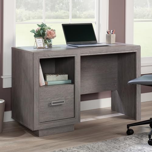 Sauder Hayes Garden Desk with File Drawer, Ashen Oak Finish