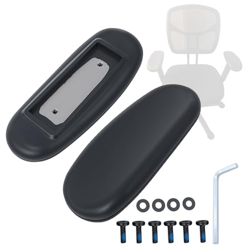 Ketofa Office Chair Arm Rest Replacement Fits All Styles of Arms with 4" Mounting Hole Patterns Screws Set Desk Armrest Cover(2Pack)