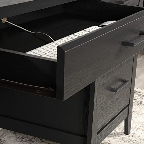 Sauder® Summit Station 66"W Executive Computer Desk, Raven Oak