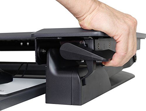 Ergotron – WorkFit-TL Standing Desk Converter, Dual Monitor Sit Stand Desk Riser for Tabletops – 37.5 Inch Width, Black