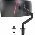 VIVO Premium Aluminum Heavy Duty Single Monitor Arm for Ultrawide Monitor up to 40 inches and 24 lbs, Desk Mount Stand, Pneumatic Height, Max VESA 100x100, Black, STAND-V101Q