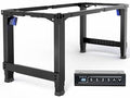 VIVO Premium Electric 4-Leg Dual Motor Standing Desk Frame for Table Tops up to 107 x 53 inches and 330 lbs, Memory Controller Height Adjustment, Frame Only, Black, DESK-E-P4B