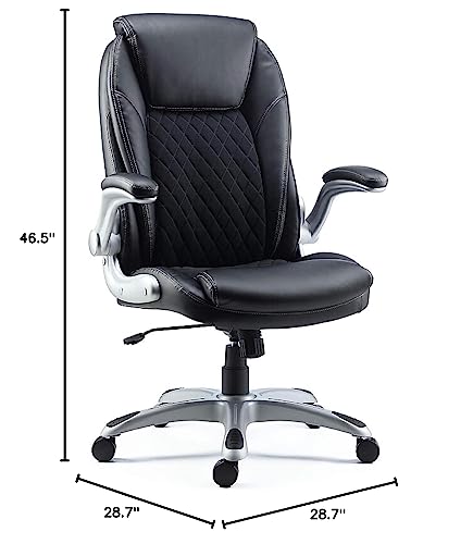 STAPLES Sorina Bonded Leather Chair - Adjustable Office Chair with Plush Padding, Provides Lumbar, Arm and Head Support, Perfect Desk Chair for The Modern Office