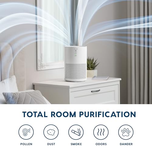 IRIS USA WOOZOO True HEPA Air Purifier, H13 3-in-1 filter removes 99.97% of particles, pet hair, smoke, and odors, covers up to 648 ft², 46W Energy Star motor, ideal for bedrooms and allergies