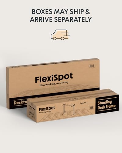 FLEXISPOT 63x32 Inch Electric Large Standing Desk for Home & Office, Spacious Splice Board Desk with Cable Management & Organizer, Cup Holder & Hook, Black
