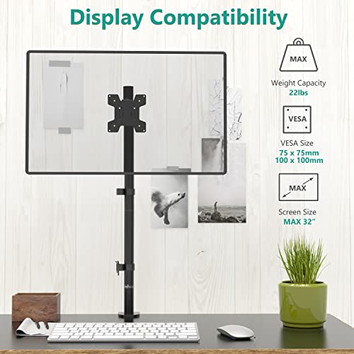 WALI Bundle – 2 Items: Monitor Arm Mount for Desk and C-Clamp Base (M001XL+ C-CLAMP)