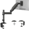 HUANUO Single Monitor Arm, Adjustable Desk Mount for 13-34 inch Screens, Holds 19.8lbs, 22.44 inch Max Height, Full Motion Swivel Gaming Monitor Stand with VESA 75x75mm and 100x100mm Compatibility