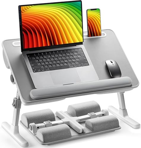 HUANUO Lap Desk for Couch, Laptop Stand with Phone Holder, Laptop Bed Desk for Sofa, Computer Lap Tray