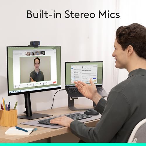 Logitech C920x HD Pro PC Webcam, Full HD 1080p/30fps Video, Clear Audio, Light Correction, Works with Microsoft Teams, Google Meet, Zoom, Nintendo Switch 2’s New GameChat Mode, Mac/Tablet- Black
