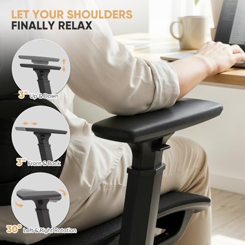 Magshion Mesh Office Chair, Ergonomic Desk Chair, Swivel Executive Chair