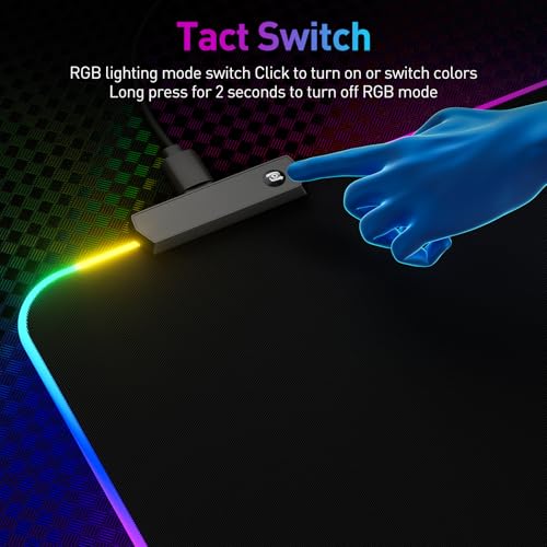RGB Mousepad Led Mouse Pad, Large Mouse Pad,Led and Big Mouse mat