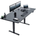 VIVO Electric 71 x 36 in Dual Motor Sit Stand Desk, Memory Height Adjustment, 2B Series, Black Top Black Frame, DESK-KIT-2B7B-36