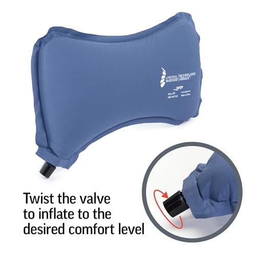 OPTP The Original McKenzie Self-Inflating AirBack Travel Lumbar Support Pillow