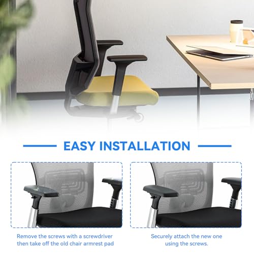 SINOLUXE Arm Pads Caps Replacement fit for Haworth Very Office Chair,Office Chair Arm Rest Replacement