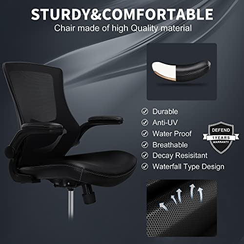 Misolant Tall Office Chair for Standing Desk, Drafting Chair with Footrest Ring, PU Leather Recline High Office Tall Desk Chair with Adjustable Lumbar Support