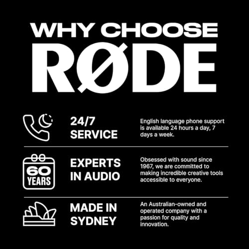 RØDE Wireless Micro - Compact Wireless Microphone, Two Mics with Charge Case for Smartphone Content Creation - USB-C, Black