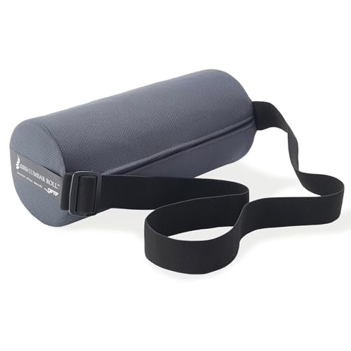 OPTP The Original McKenzie Lumbar Roll – USA-Made Low Back Lumbar Support for Office Chair & Car Seat Back Support Cushion. The Preferred Lumbar Pillow by Physical Therapists - Firm Density