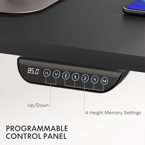 FLEXISPOT E6 Max Dual Motor 3 Stages Standing Desk Height Adjustable Electric Stand Up Desk Frame Only (Black)