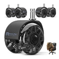Office Chair Wheels Replacement, 2.5 Inch Heavy Duty Caster Set, for Carpet and Hardwood Floors, Universal Size 11x22mm, Fits 99%, Black