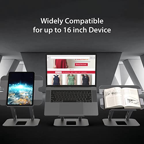 j5create Multi-Angle Aluminum Laptop Stand, Ergonomic Notebook Riser, Suitable for MacBook, Dell, HP, Lenovo, Fits Most laptops up to 16" (JTS127)