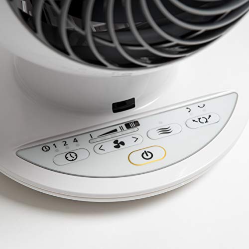 IRIS USA WOOZOO Air Circulator Fan with Remote, Oscillating, 5 Speeds, 82ft Max Air Distance, Adjustable Tilt, Quiet Motor, Small Fan for Bedroom, Office, Dorm, White