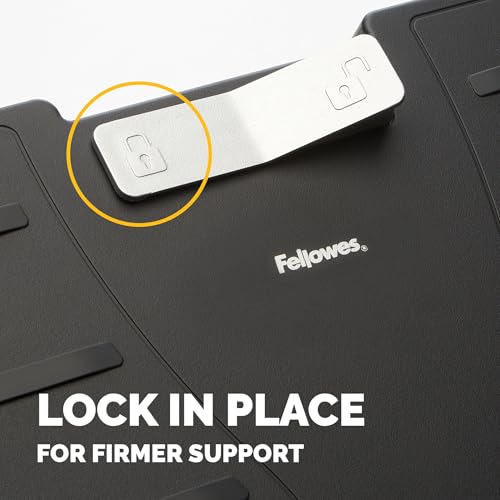 Fellowes Office Suites Metal Adjustable Foot Rest, Black