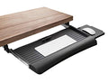 Mount-It! Keyboard Tray Under Desk with Adjustable Mouse Platform – Easy-Glide Sliding Drawer Under Desk Slide Out – Ergonomic Under Key Board Shelf for Office, Gaming, and Workstations