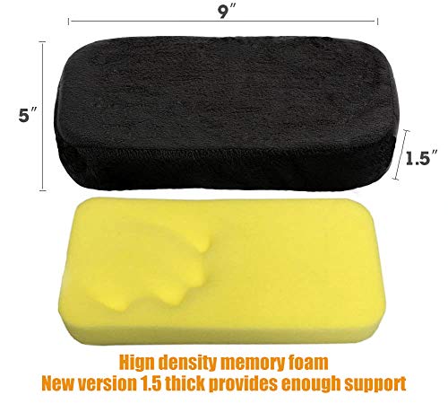 Sunnors Chair Armrest Pads,Memory Foam Office Chair Arm Covers and Elbow Pillow for Elbows and Forearms Pressure Relief(Set of 2)