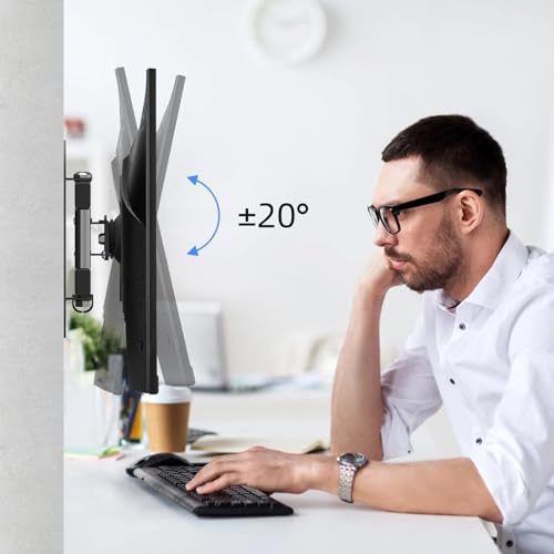 Suptek TV Wall Mount Swivel Tilt Rotation Full Motion Adjustable Articulating for Most 15-32 inch LED, LCD Monitor Wall Mount VESA 75,100 (MA2720)
