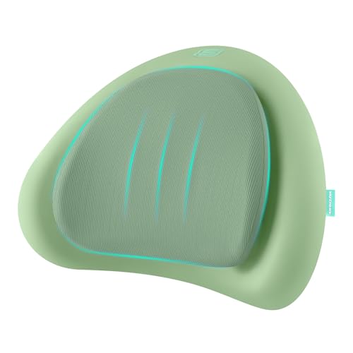 Skechers Lumbar Pillow Premium Memory Foam, Double-Layer-Office Chair Cushion for Tailbone Pain Relief,Butt Pillow for Office Chair,Car seat Cushion,Long Sitting Office Workers,and Car Drivers,Green