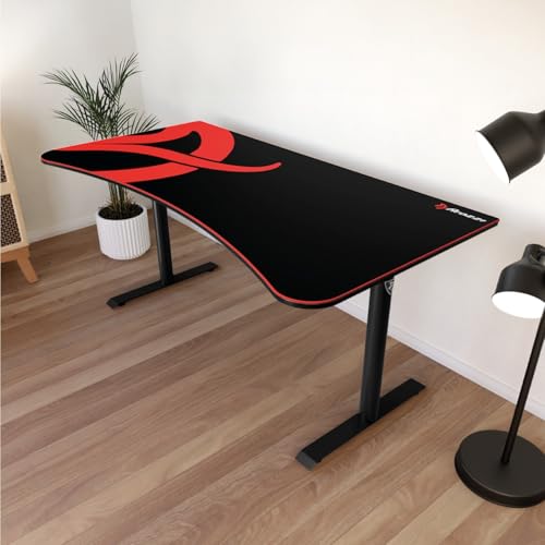 Arozzi Arena Gaming Desk Pad, Full Desk Mouse Pad for Arena Desk, Washable Desk Mat with Anti-Slip Rubber Base & Water-Resistant Surface, Black