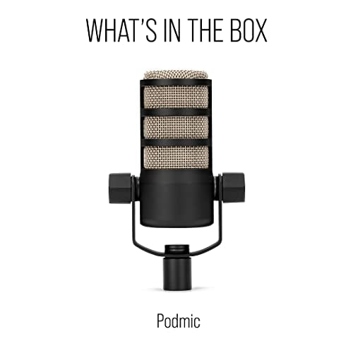 RØDE PodMic Cardioid Dynamic Broadcast Microphone — XLR Output, Requires Audio Interface (RØDECaster, AI-1, or similar). For USB Plug-and-Play, see PodMic USB.