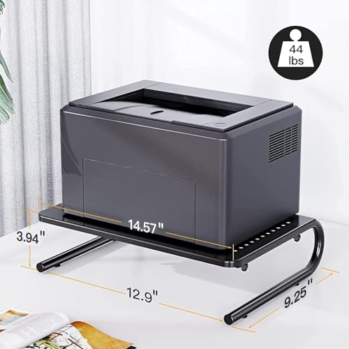 HUANUO Monitor Riser for Desk, Desk Organizer,Laptop Shelf w/Vented for Screen, Computer Stand for PC, Printer, for Home & Office