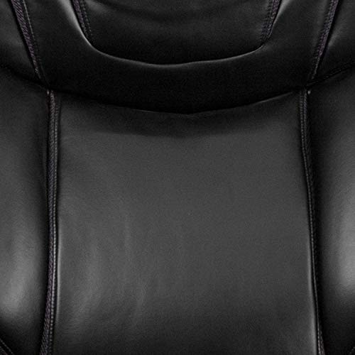 Flash Furniture HERCULES Series Big & Tall 500 lb. Rated Black LeatherSoft Executive Swivel Ergonomic Office Chair with Extra Wide Seat